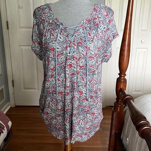 EUC Chaps multi color blouse